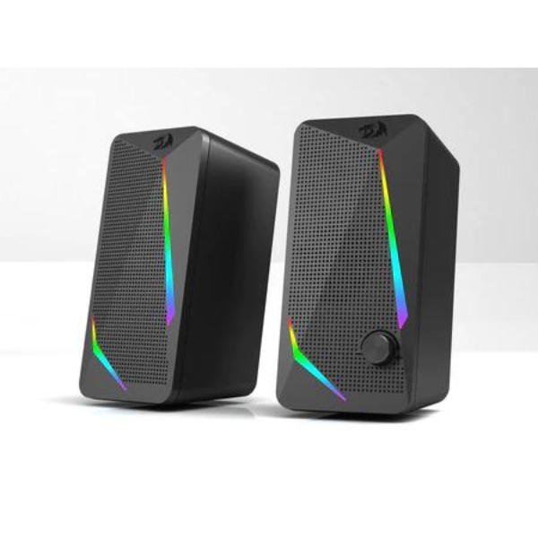 Redragon GS510 Waltz Gaming Speaker, 2.0 Channel, RGB Lighting, Stereo Sound, USB-Powered for PC and Computer - Rebuy-Box Redragon GS510 Waltz Gaming Speaker, 2.0 Channel, RGB Lighting, Stereo Sound, USB-Powered for PC and Computer - Rebuy-Box